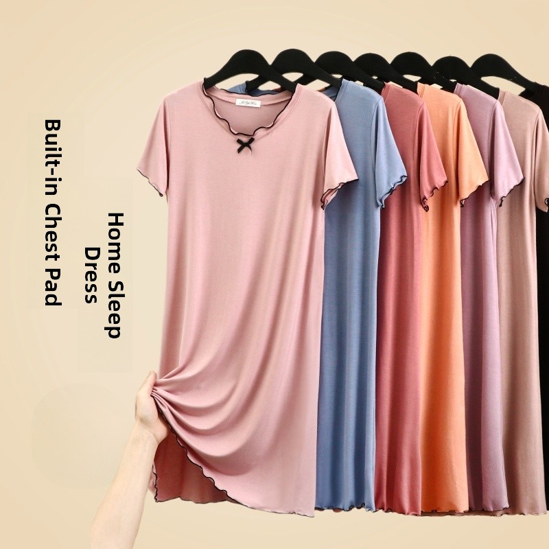 Maternity Wear - Vestido de dormir modal para mujer,