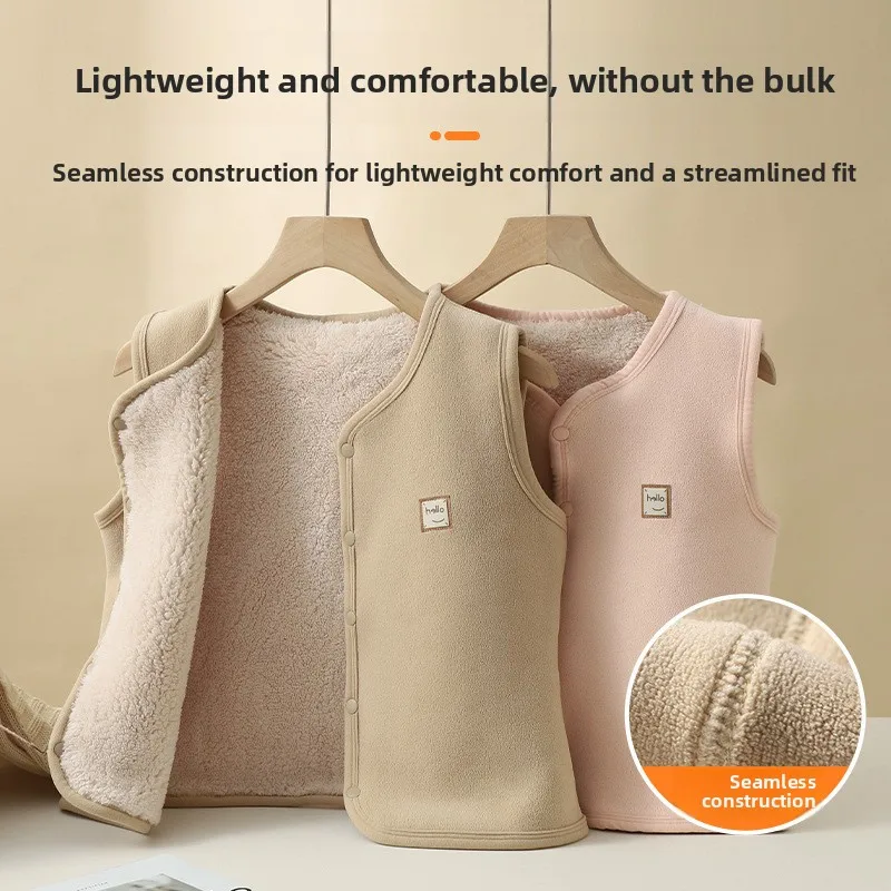 Toddler Boy Winter Fleece Jacket - Chaleco de lana gruesa y cálido