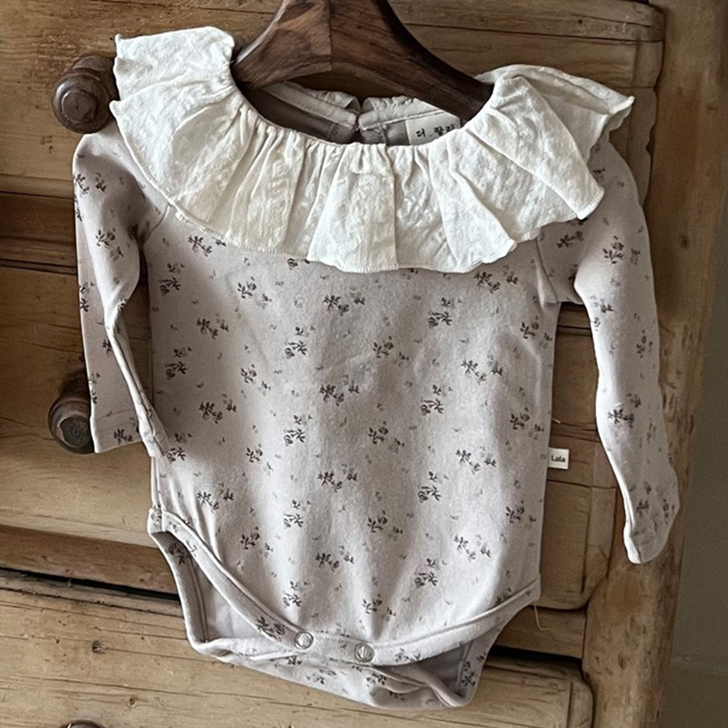 HY23027 mono con cuello de enc - Newborn Baby Girl Romper Floral reseña y precio