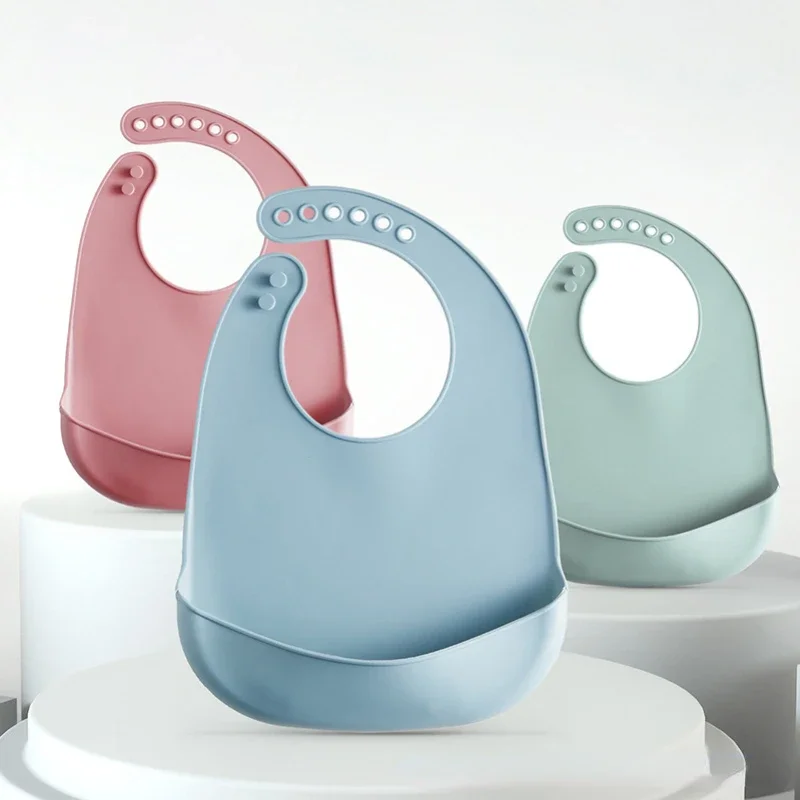 1 unidad Babero de silicona pa - Waterproof Baby Bibs Silicone reseña y precio